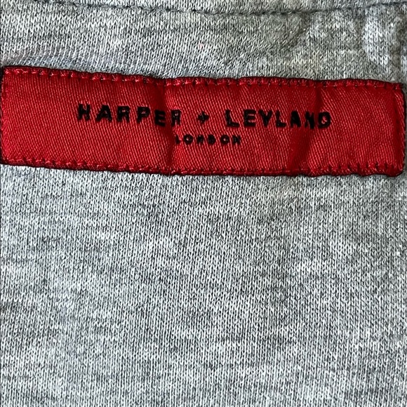 Harper  Leyland London Mens Large Sweatshirt Long Sleeve Gray - Picture 6 of 9